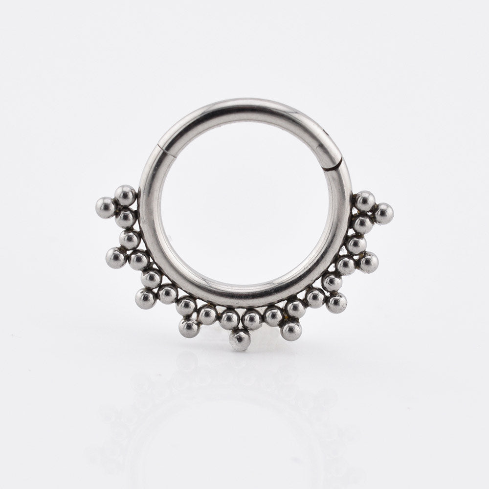 Tribal Beads Clicker Ring
