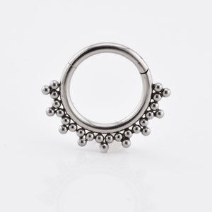 Tribal Beads Clicker Ring
