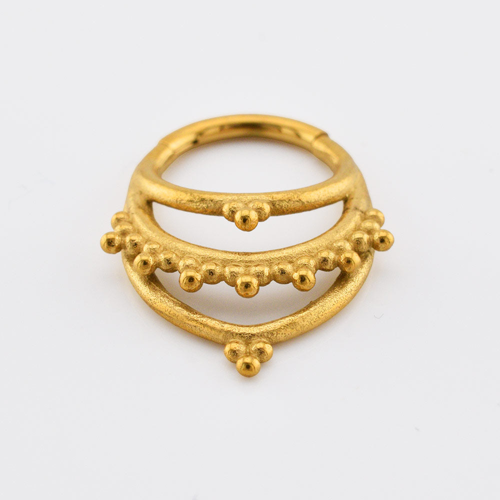 'Asha' Rajasthani Clicker Ring in Gold