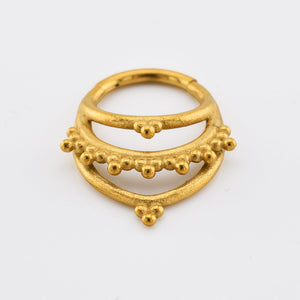 'Asha' Rajasthani Clicker Ring in Gold