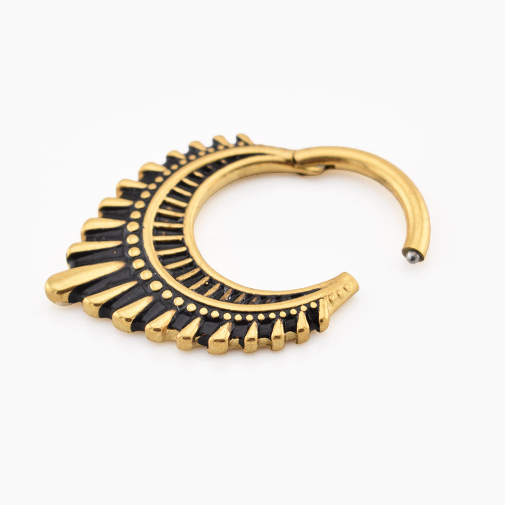 'Lumière' Art Deco Vibes Clicker Ring