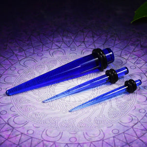 Blue Ear Stretchers, Tapers for Ear Stretching