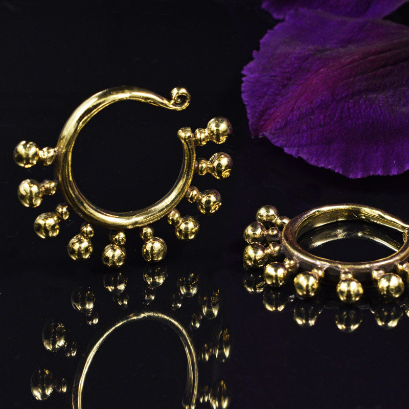 Miao ear weights in brass