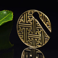 Sayagata Disc Ear Weights in Brass