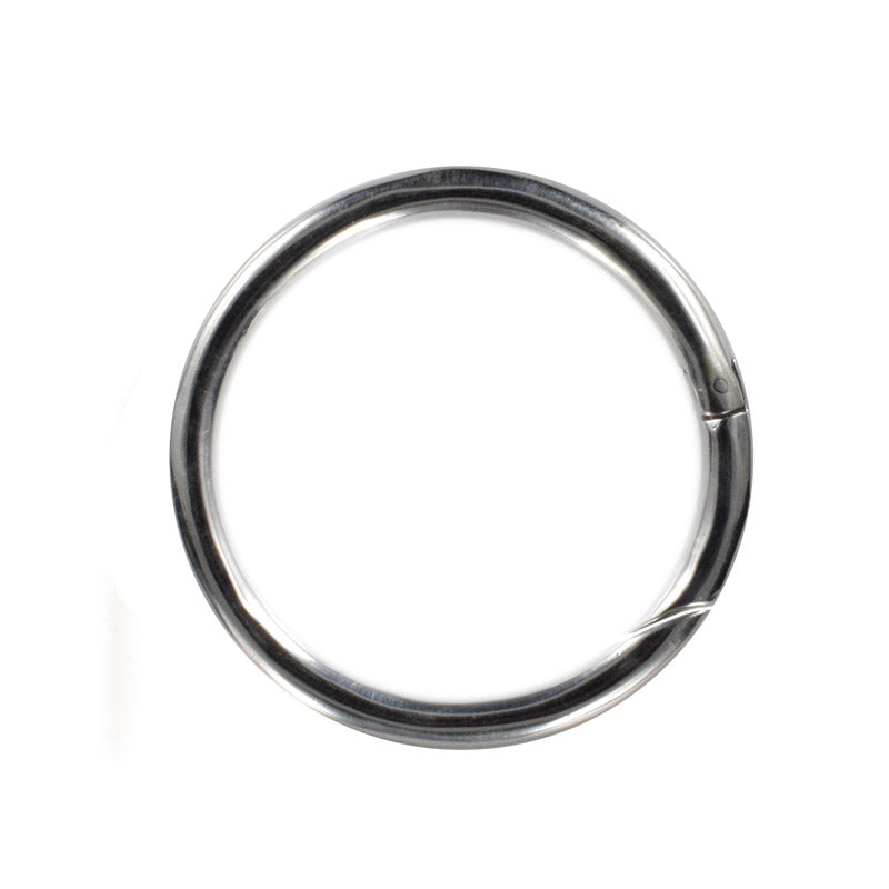 Ear Hangers, Silver Brass Hoops for Stretched Ears