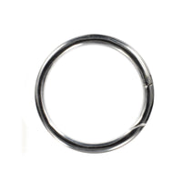 Ear Hangers, Silver Brass Hoops for Stretched Ears