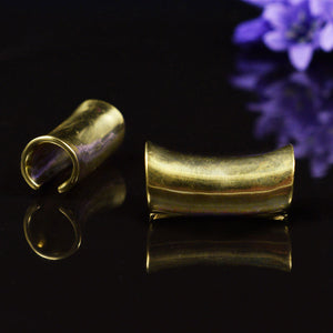 Lobe Cuff in Brass