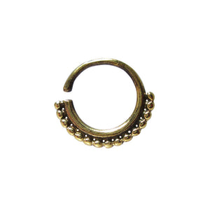 Indian Septum Ring in Brass
