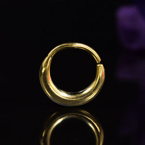 Simple Plain Brass Septum Ring