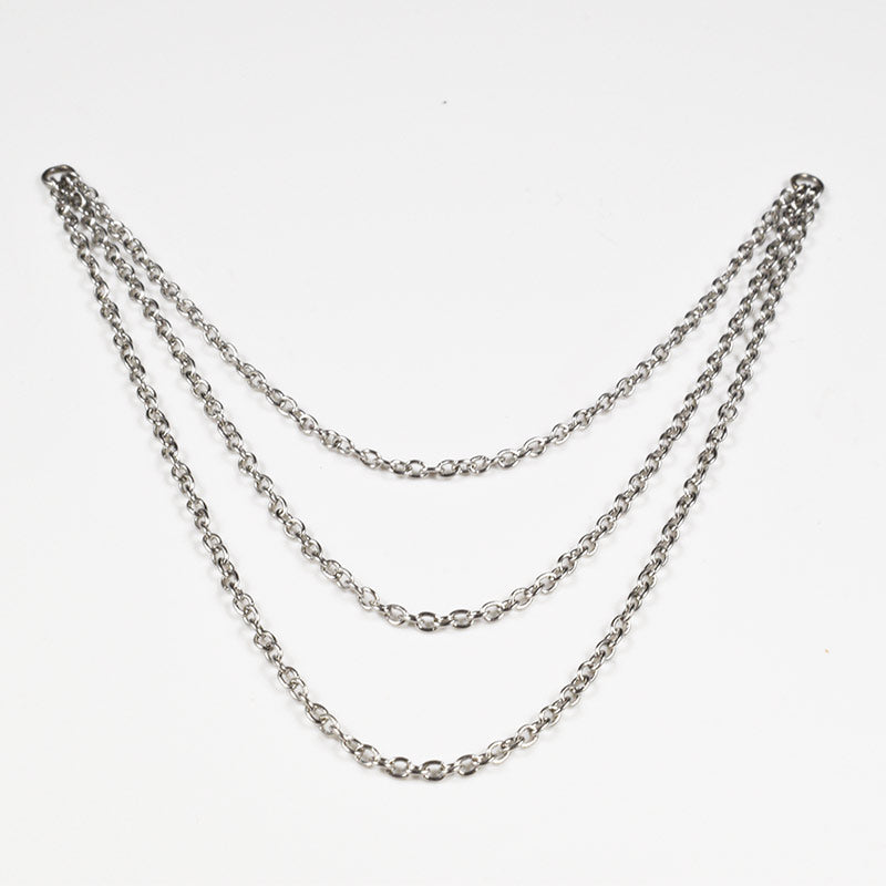 Triple Connecting Chain for Ear Piercings