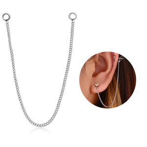 chain for hanging between ear piercings | cable chain