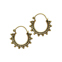 small tribal hoop earrings