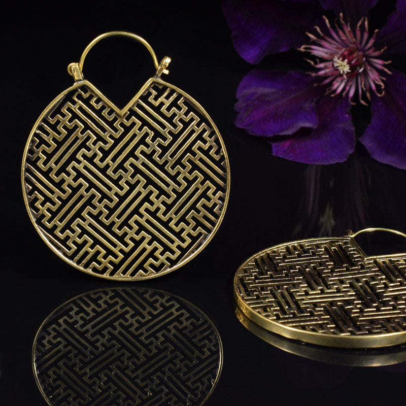 Sayagata Disc Earrings 