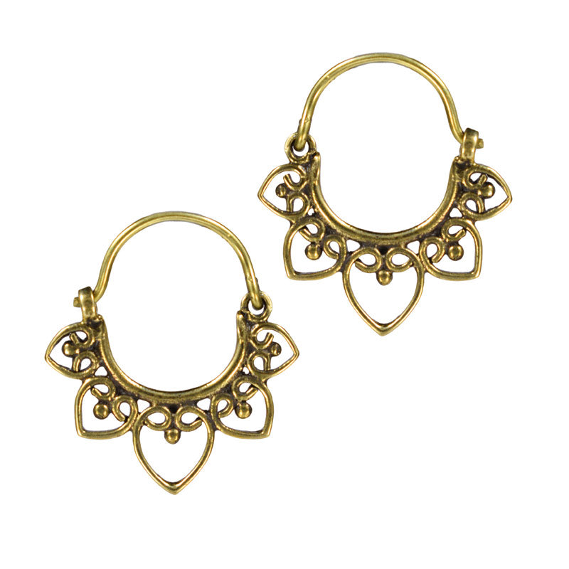 Small Heart Mandala Earrings