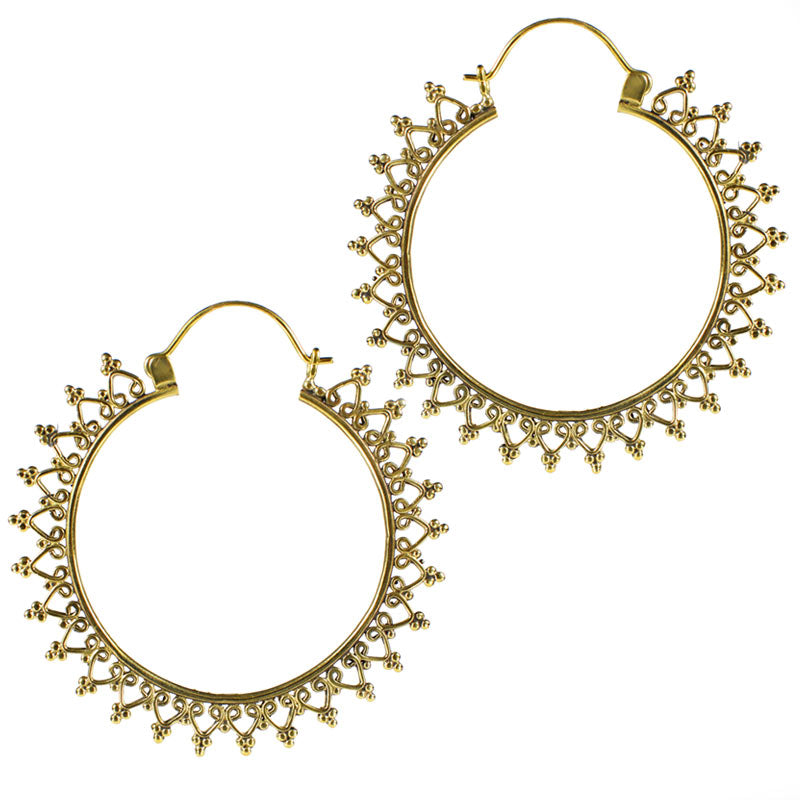 Tribal Indian Shoop Earrings