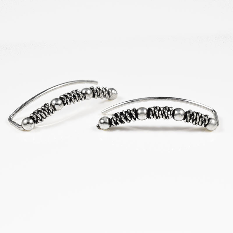 Silver Bali Ear Crawler