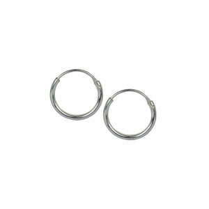 Small Silver Hoop Earrings 10mm