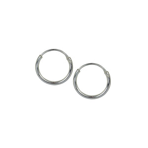 Small Silver Hoop Earrings 10mm