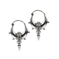 Silver Indian Warrior Earrings