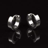 Steel Huggies Earrings
