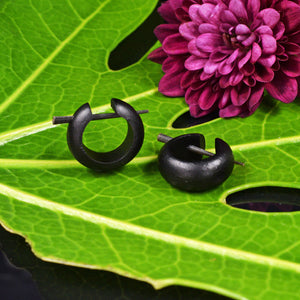 Wooden Hoop Tribal Earrings, Lovina