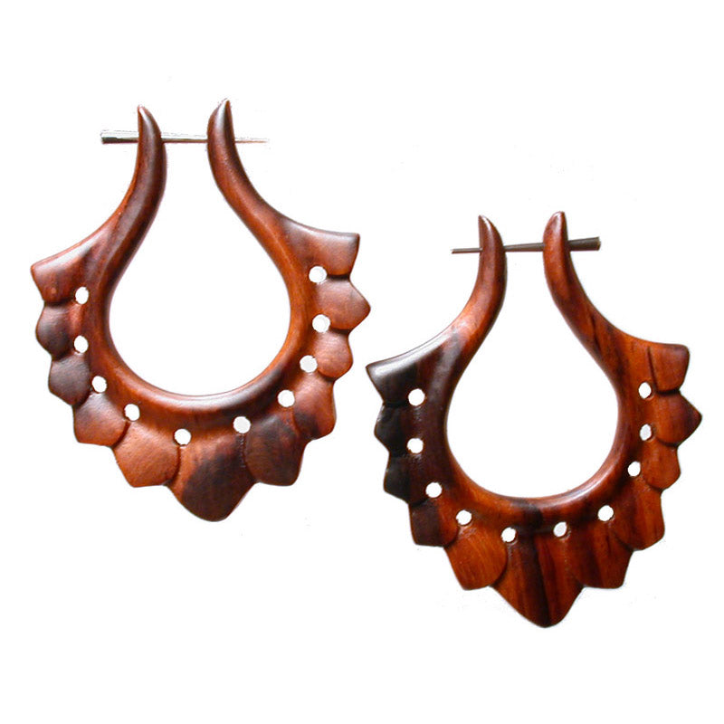 Tribal Wooden Earrings
