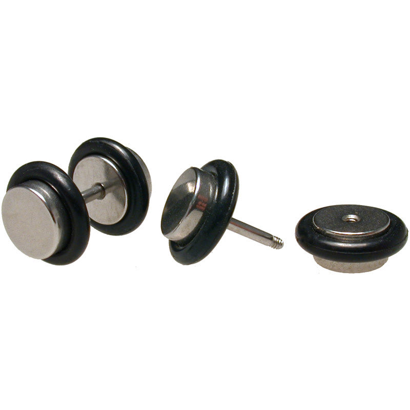 fake stretched ear earrings