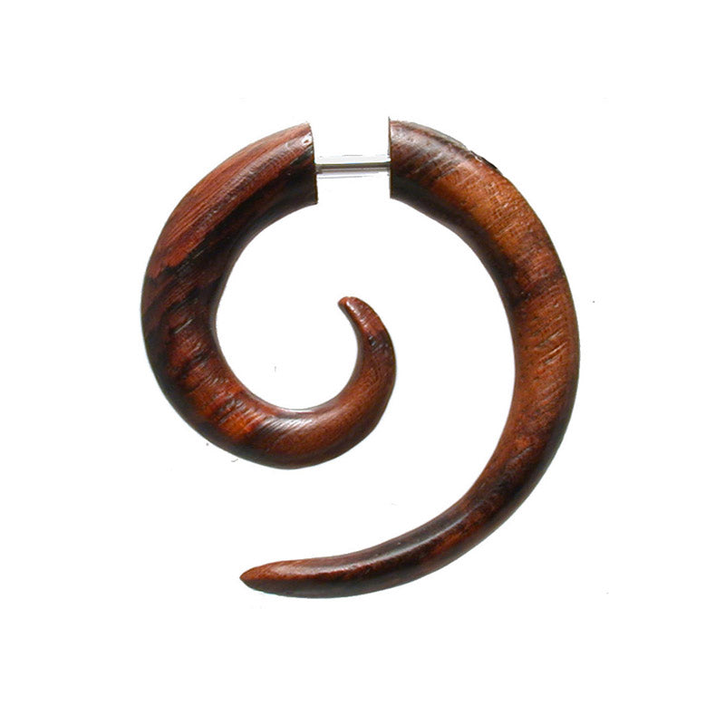 fake wooden ear spiral stretcher