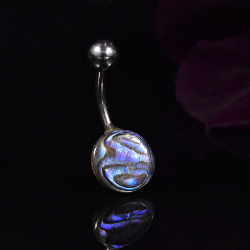 Abalone Shell Navel Bar 