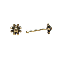 Tribal Indian Brass Nose Stud 'Mendaja'