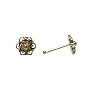 Tribal Brass Nose Stud 'Buruan'