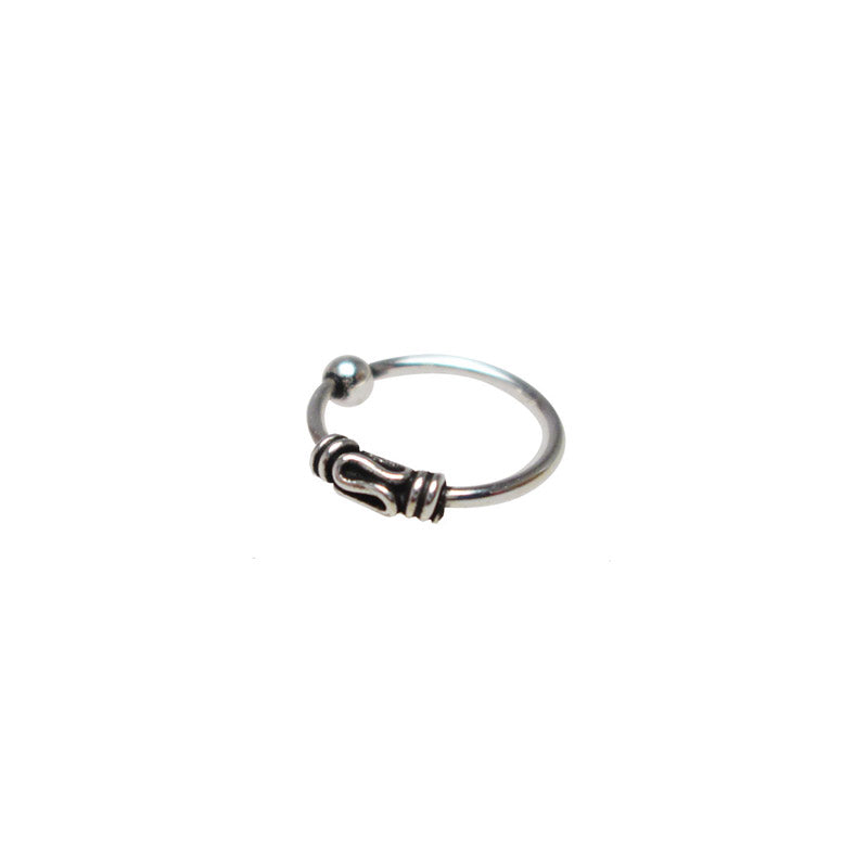 Bali Style Silver Nose Ring 'Dewa'