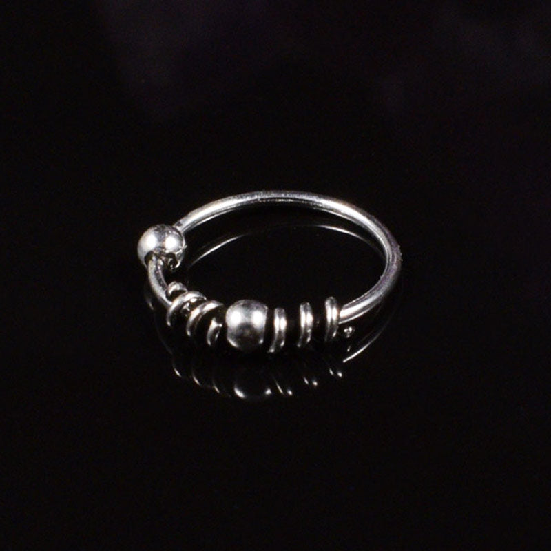 Silver Nose Ring Bali Style