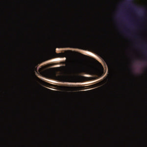 Small rose gold nose ring outlet