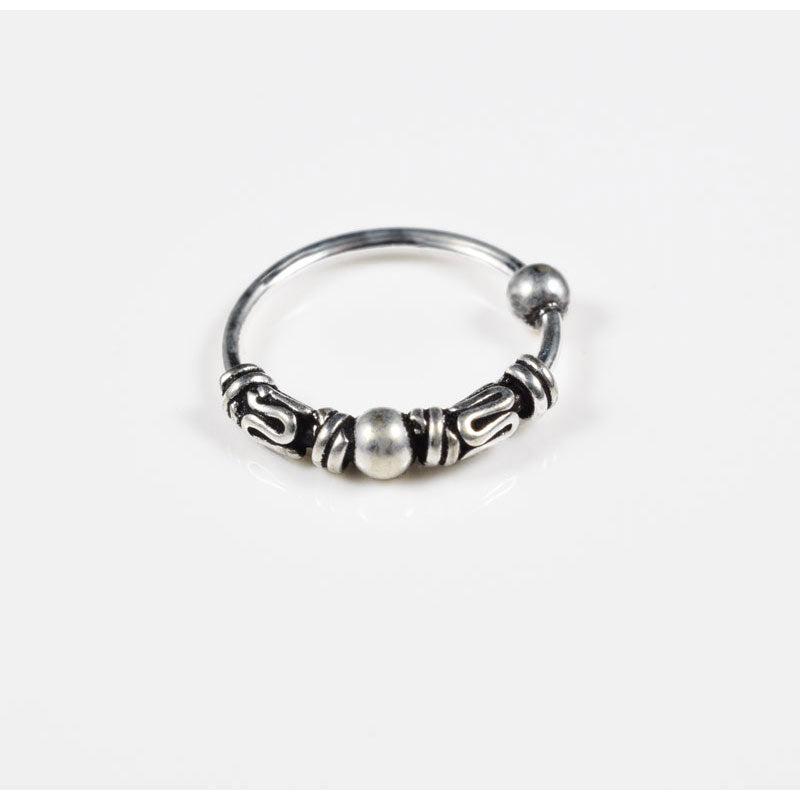 silver nose ring from bali