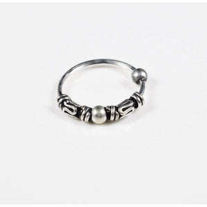 silver nose ring from bali