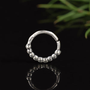 Silver Nose Ring, Indian Design