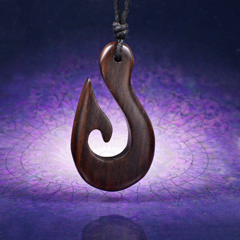 Wooden Fish Hook Pendant – Arka