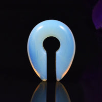 Opal Keyhole Ear Weights. Opal Stone Ear Hangers