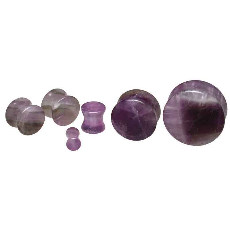 Amethyst Crystal Stone Flesh Plug