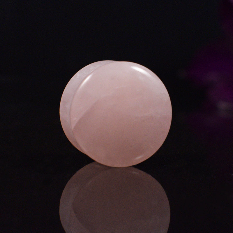 Rose Quartz Flesh Plugs 