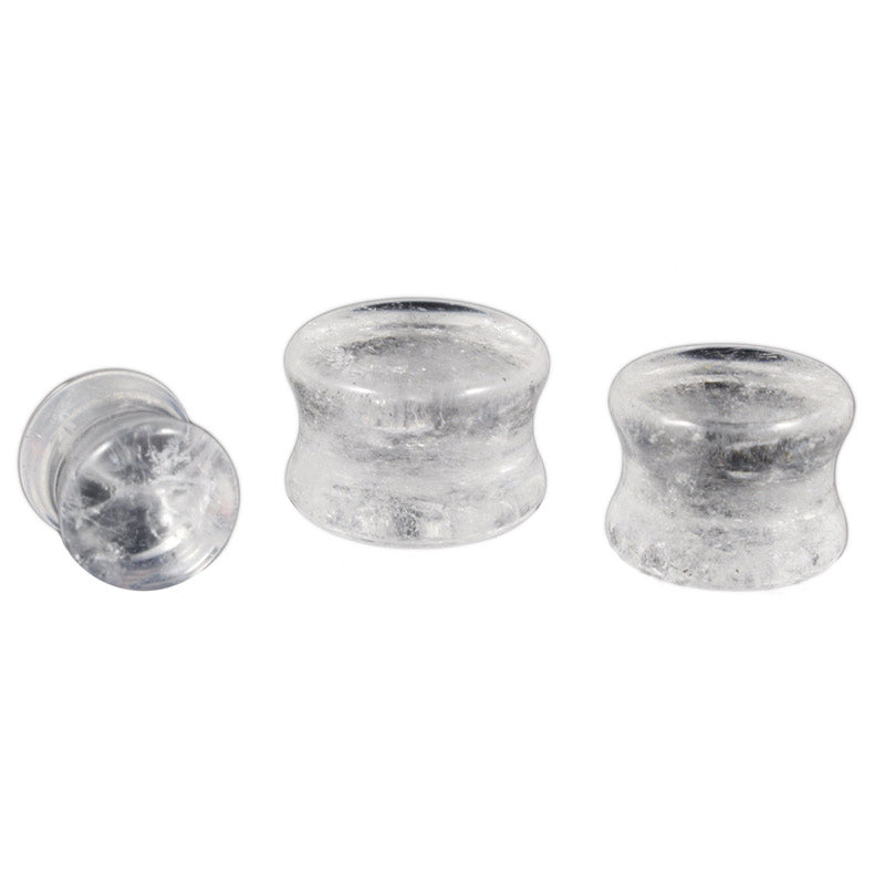 Quartz Crystal Flesh Plugs