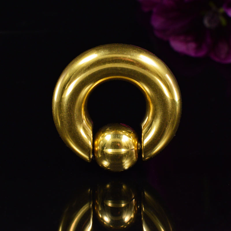 Gold BCR Ear Weights, Large Gauge BCRs