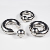 Steel BCR Ear Weights, Large Gauge BCRs Shown Open