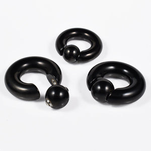 Black BCR Ear Weight, Large Gauge BCR Different Sizes