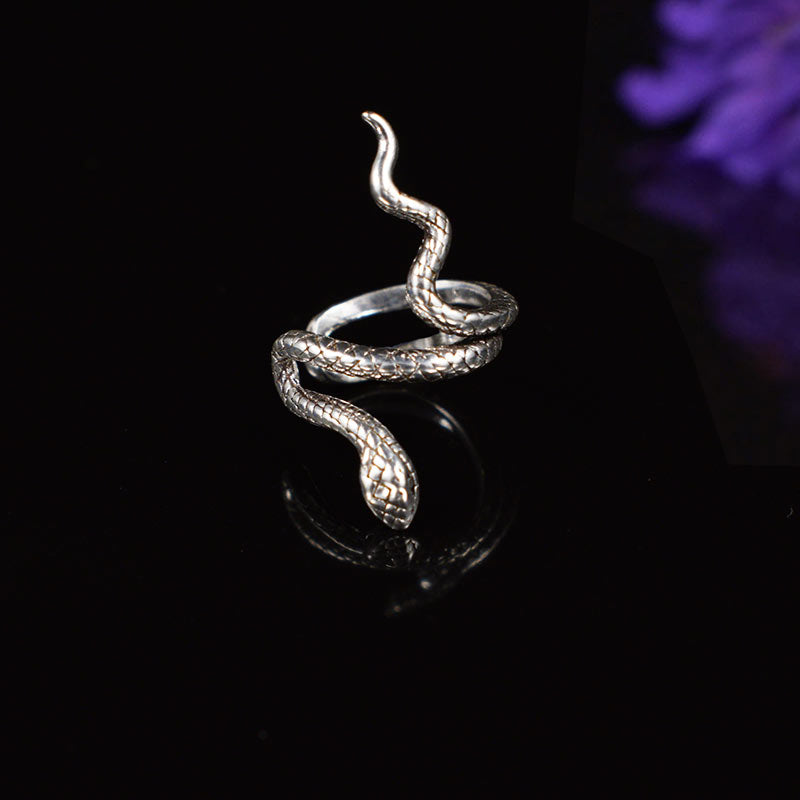 Snake Ear Cuff in Sterling Silver