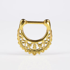 Gold colour septum ring