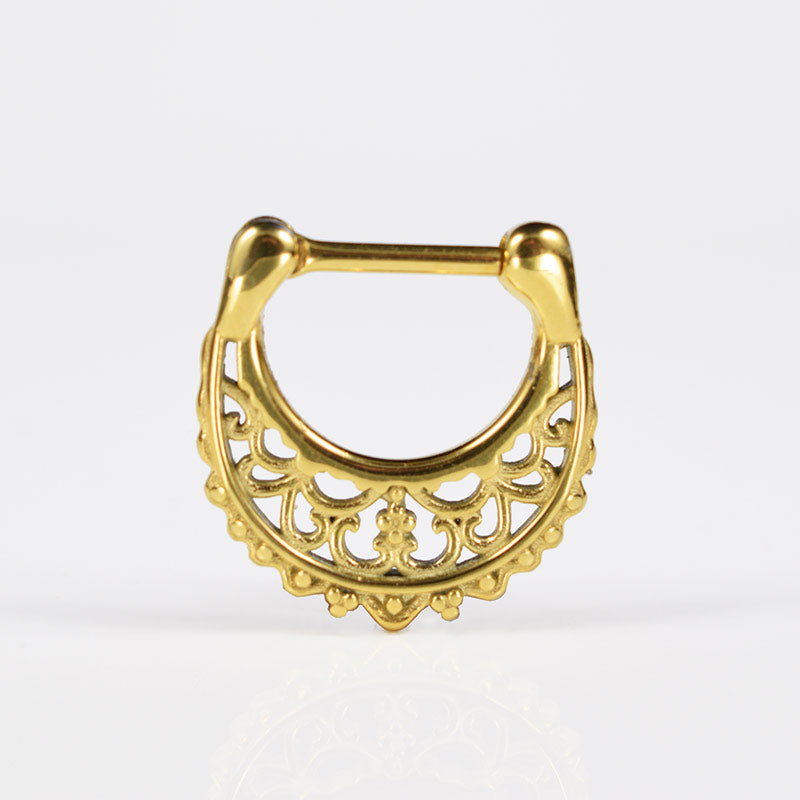 Gold colour septum ring