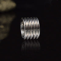 ring stack, stacking rings, clicker rings for stretched lobes