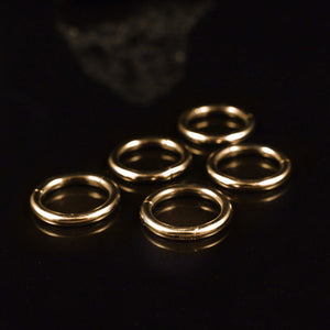 2mm x 8mm hinged segment rings for stacking